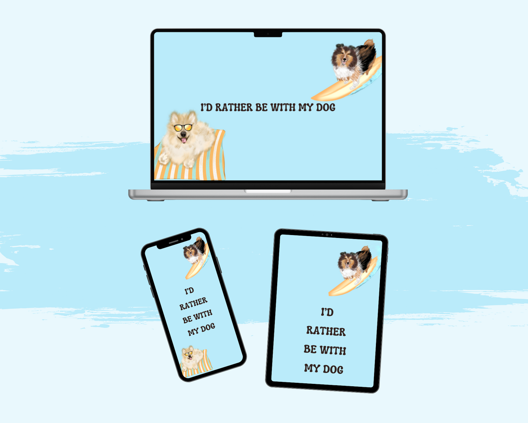 DIGITAL Dog Days of Summer Screen Wallpaper Backgrounds