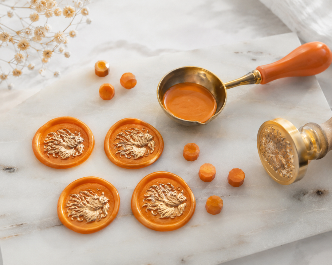 Goldfish Embellished Wax Seals