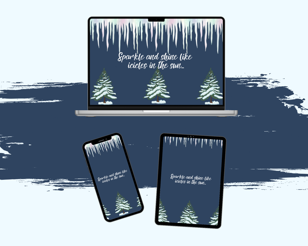 DIGITAL Ice Crystals Screen Wallpaper Backgrounds