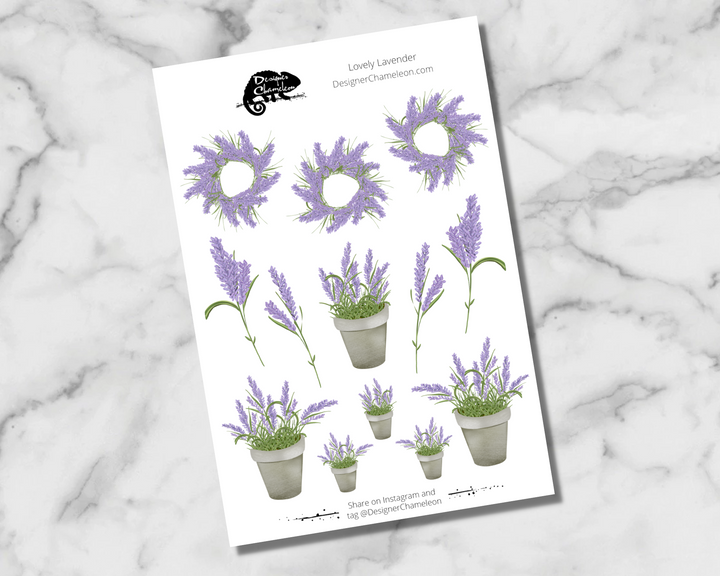 Lovely Lavender Stickers
