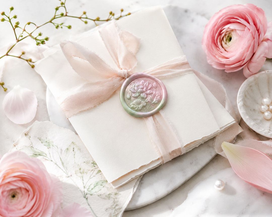 Lotus Flower Embellished Wax Seals