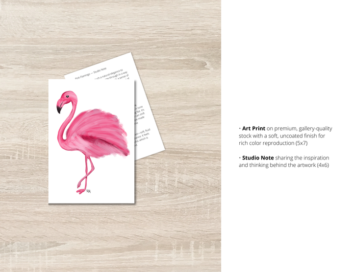 Pink Flamingo Art Print