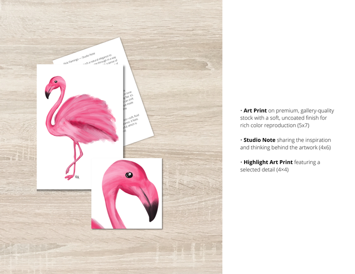 Pink Flamingo Art Print