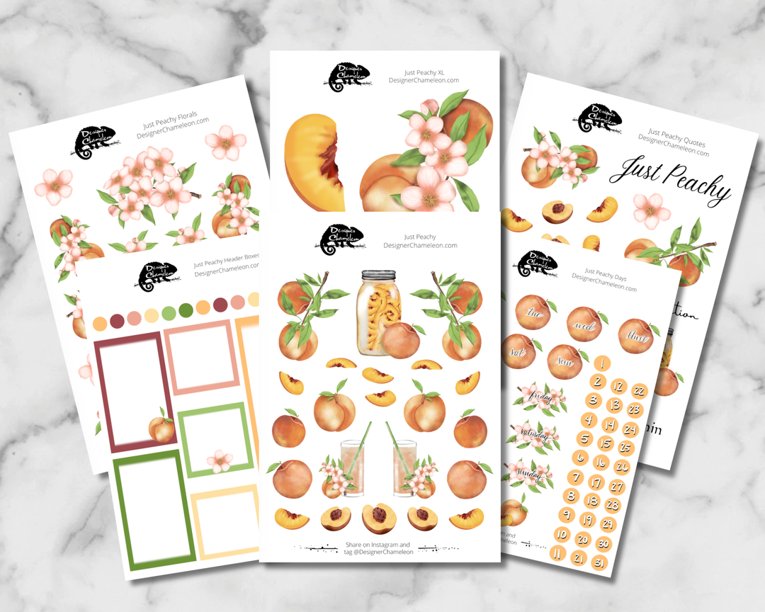 Just Peachy Sticker Collection