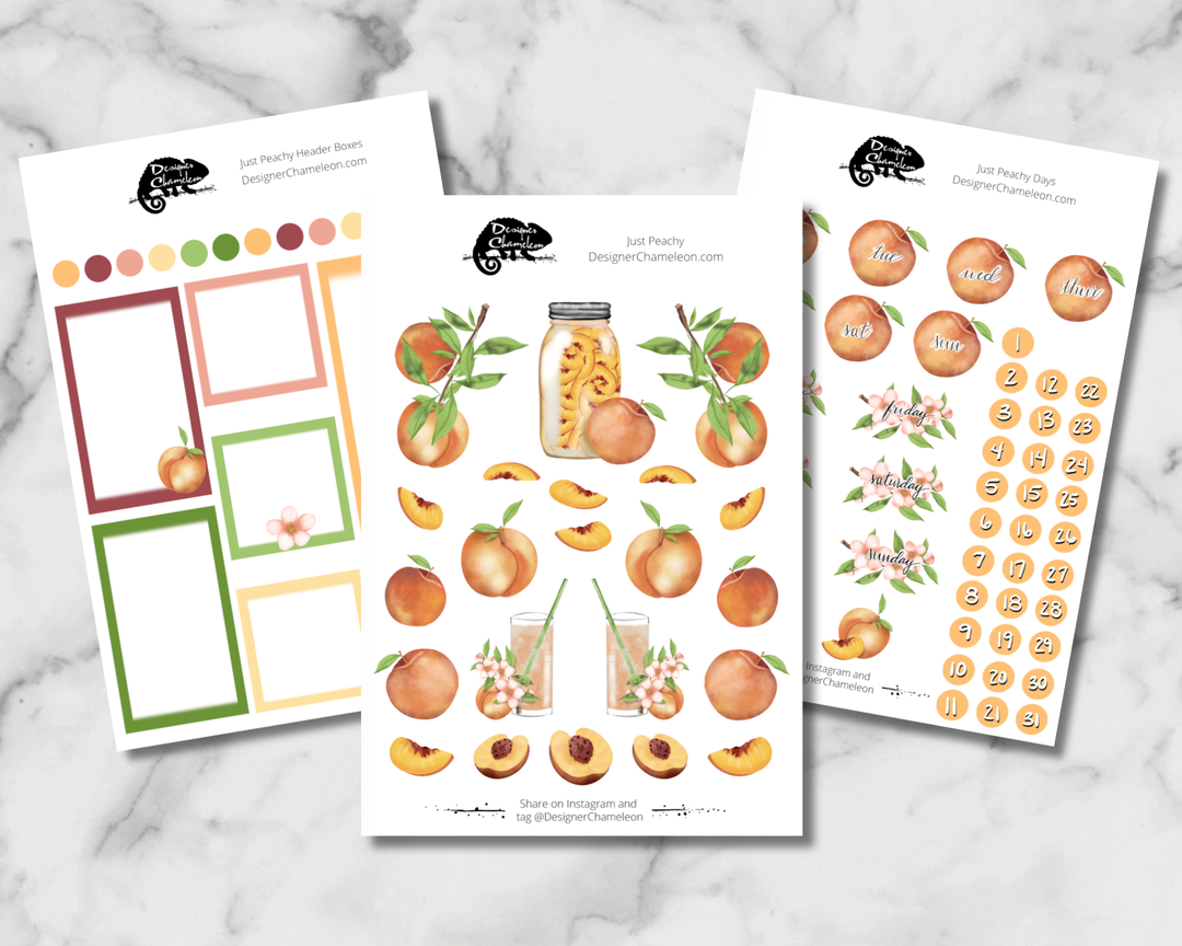 Just Peachy Sticker Collection