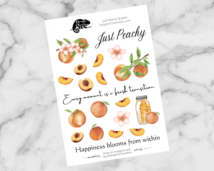 Just Peachy Sticker Collection