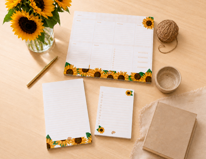 Sunflower Stationery Set