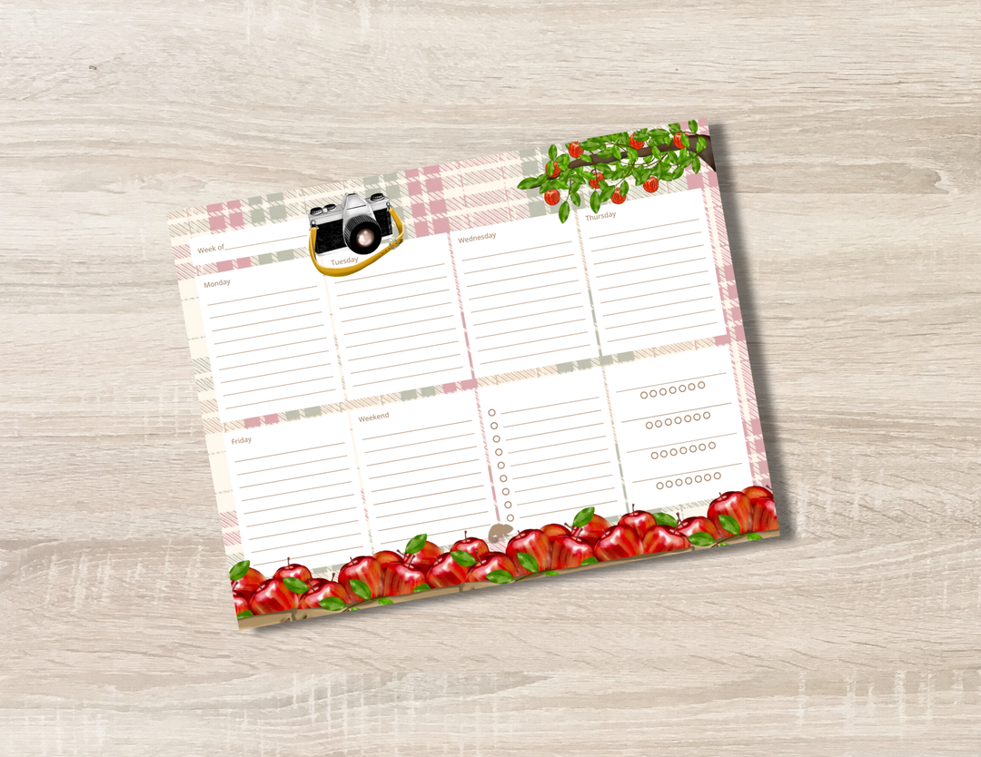Apple Orchard Afternoon Weekly Pad