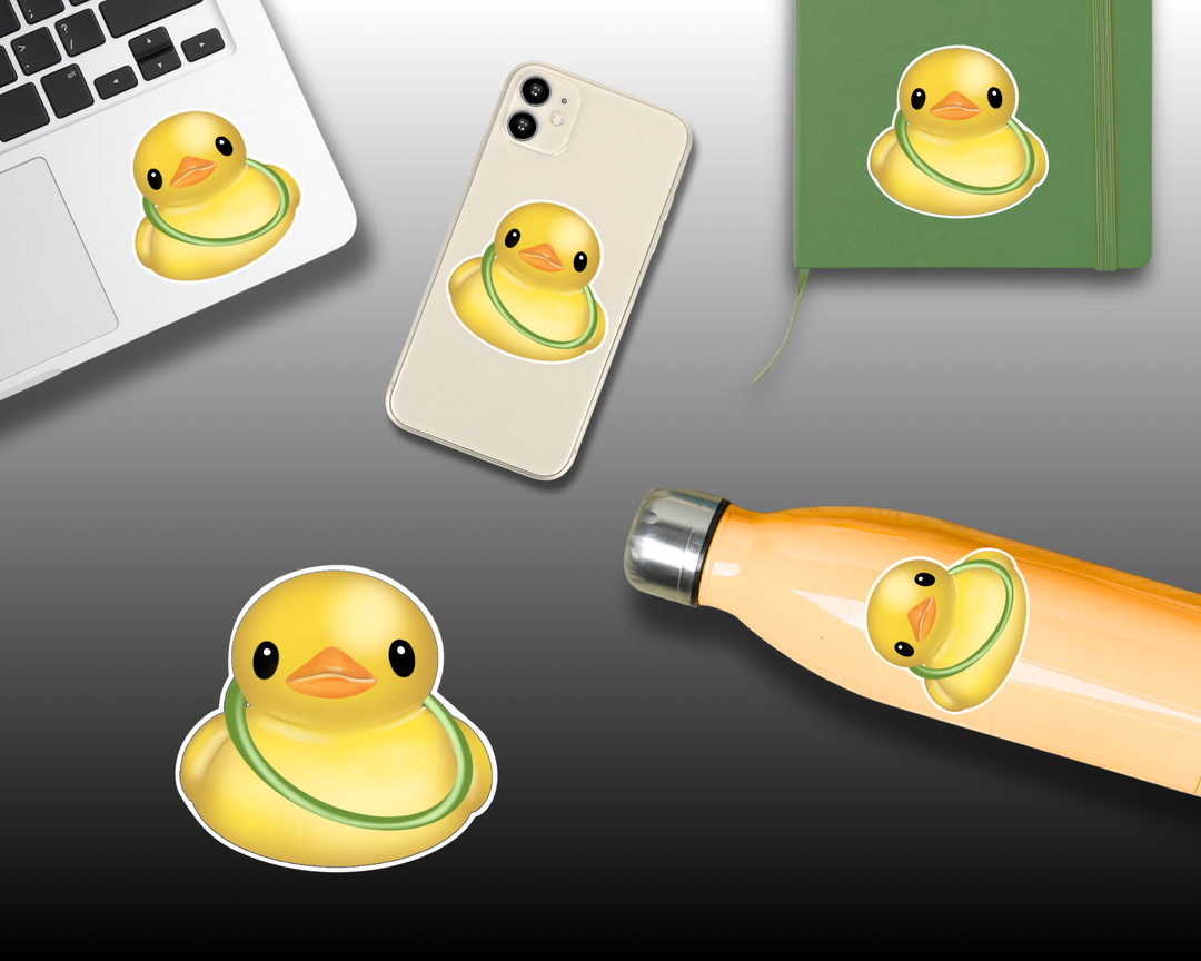 Rubber Duck Waterproof Vinyl 3" Sticker