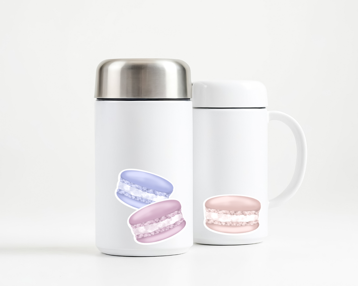 Macaron Set Waterproof Vinyl Stickers