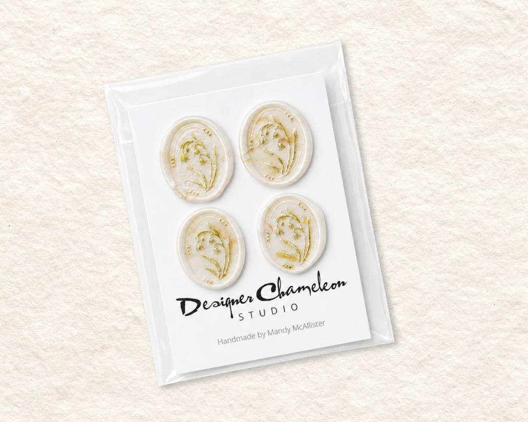 Lily of the Valley Embellished Wax Seals