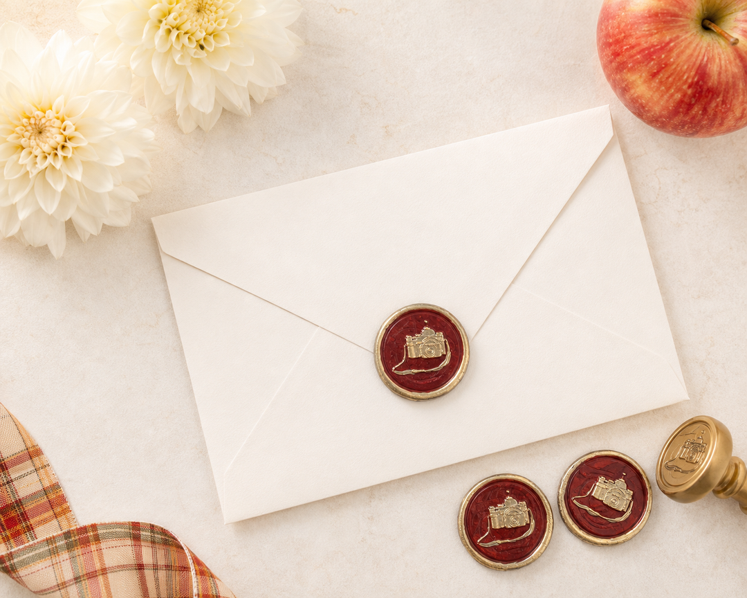 Camera Embellished Wax Seals