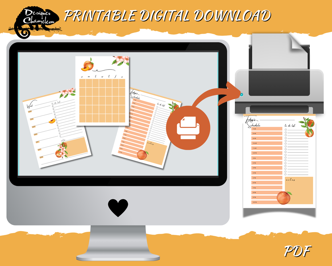 DIGITAL Just Peachy Planner Inserts