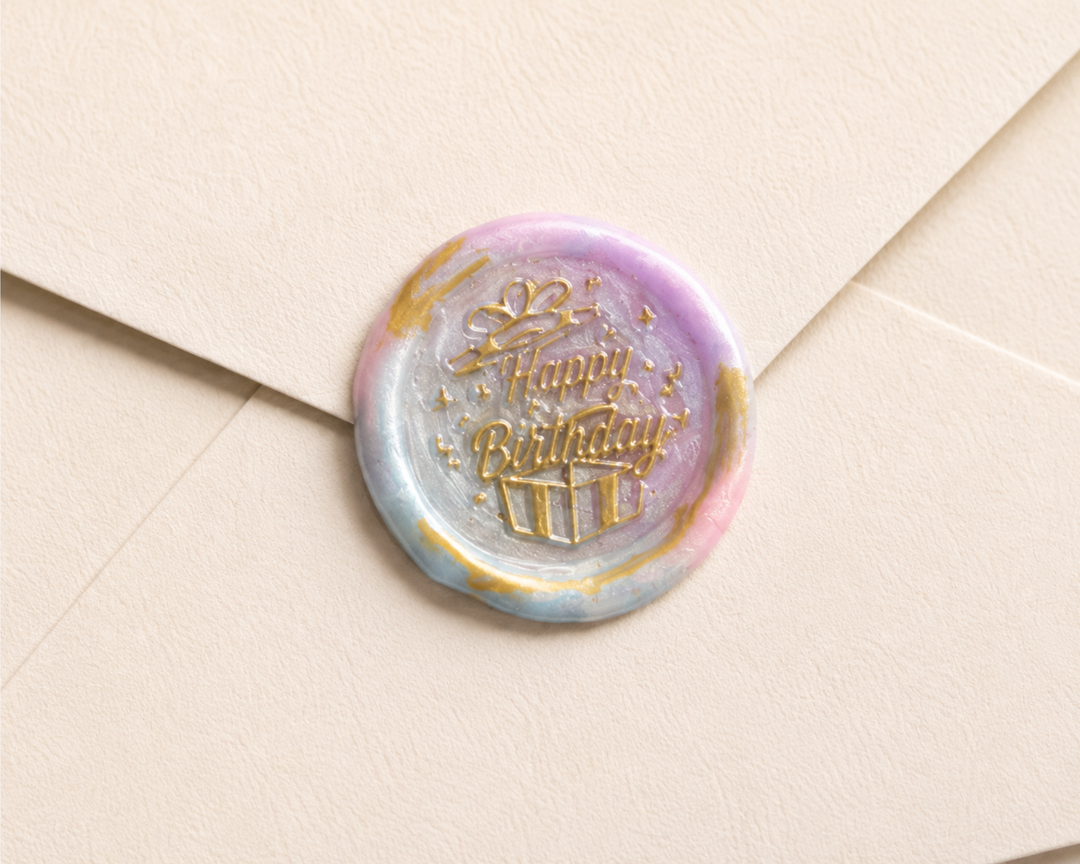 Happy Birthday Embellished Wax Seals