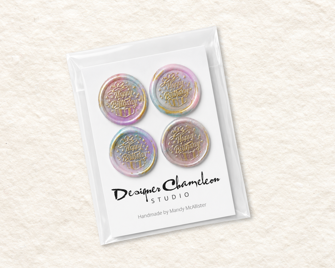 Happy Birthday Embellished Wax Seals