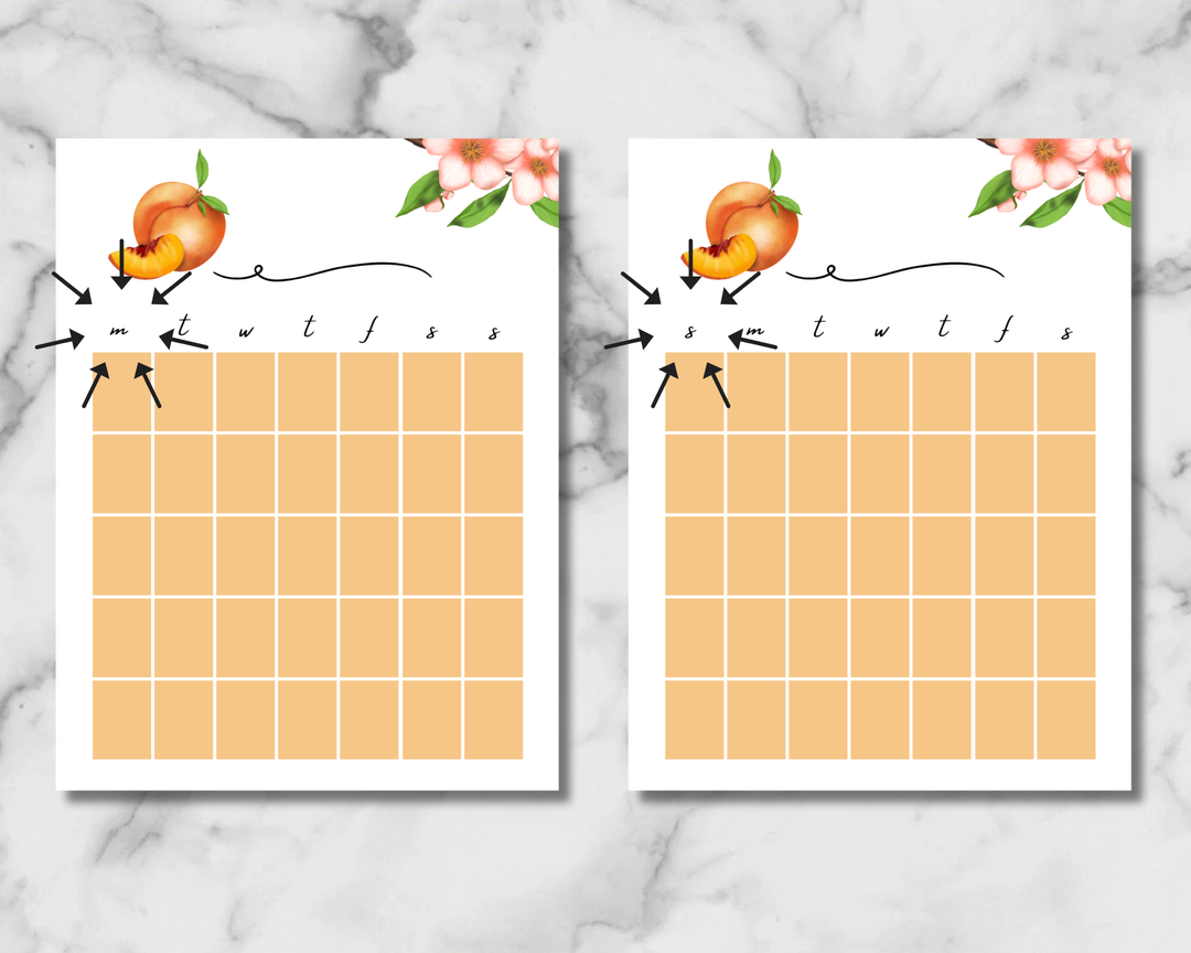 Just Peachy Planner Inserts