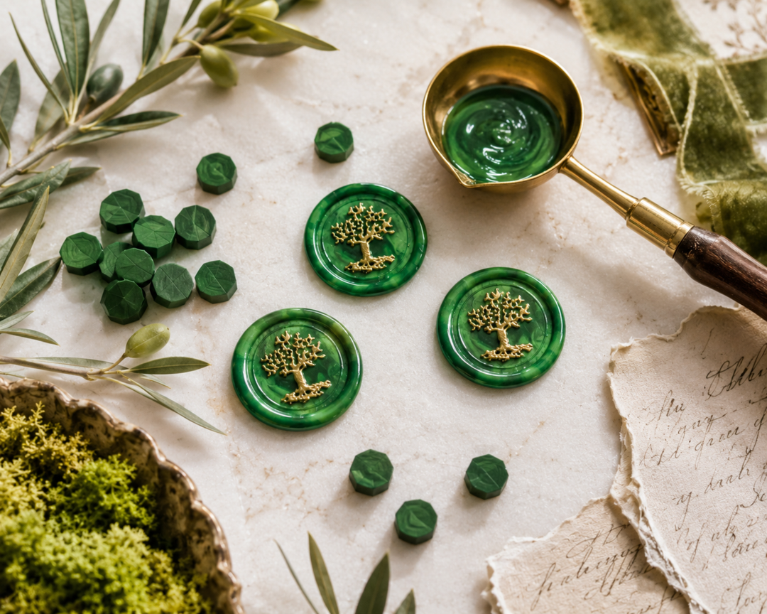 Tree Embellished Wax Seals