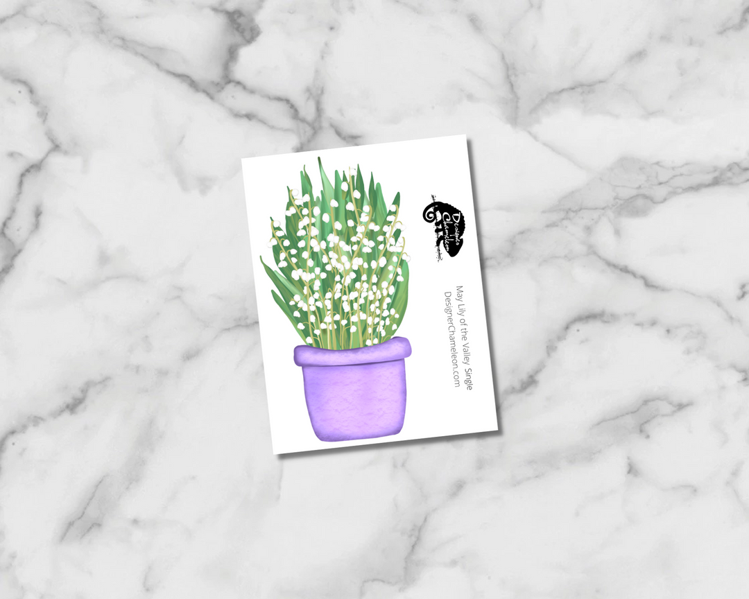 May Lily of the Valley Single Sticker