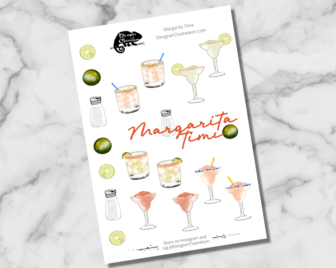 Margarita Time Accent Stickers