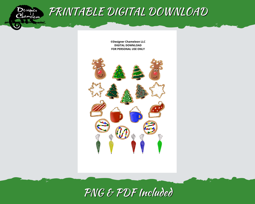 DIGITAL Christmas Cookie Collection Stickers