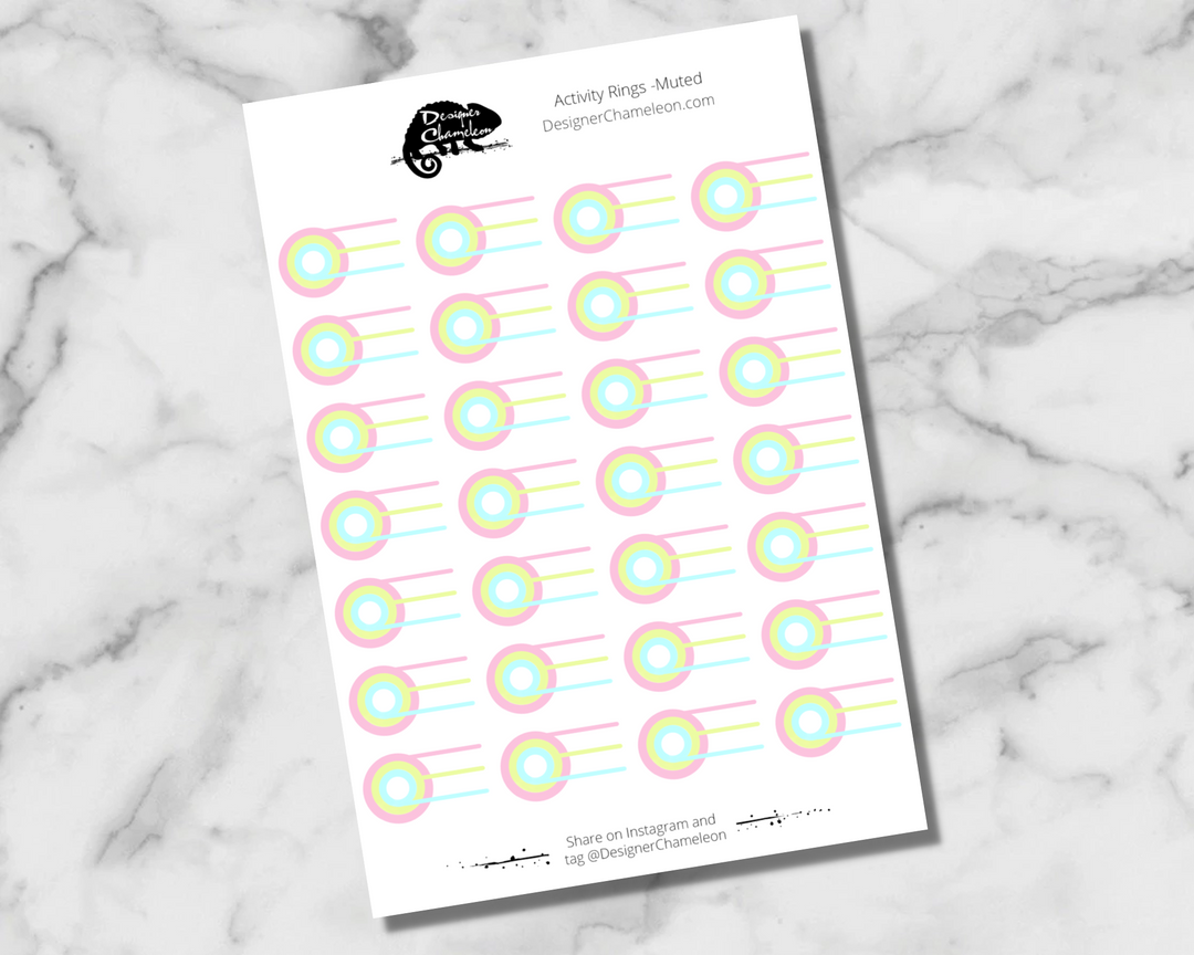 Activity Ring Tracker Stickers