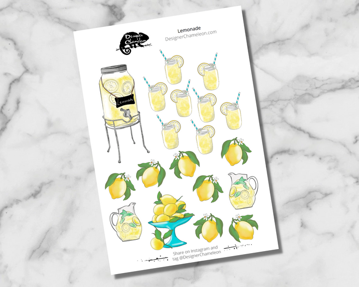 Lemonade Theme Sticker Kits