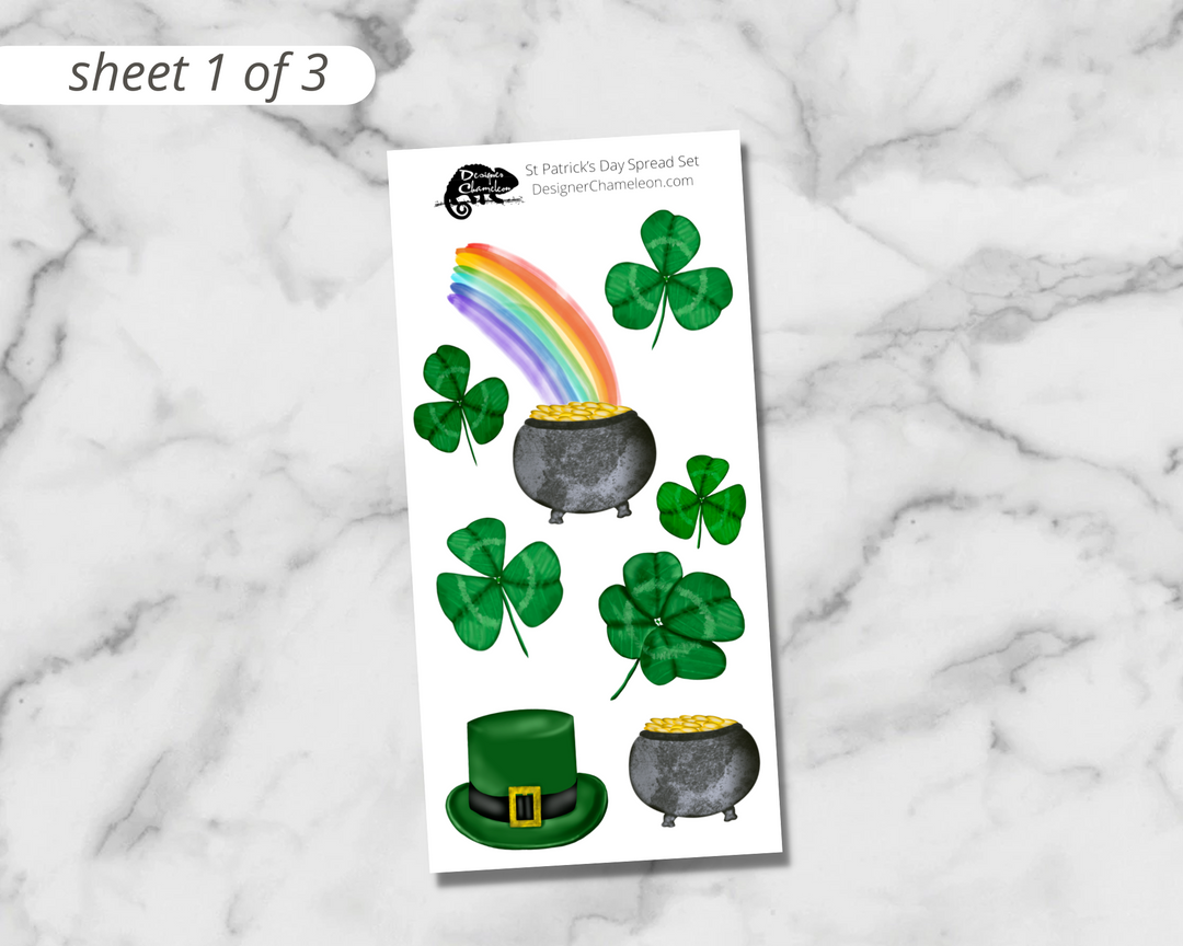 St Patrick's Day Spread Set Stickers