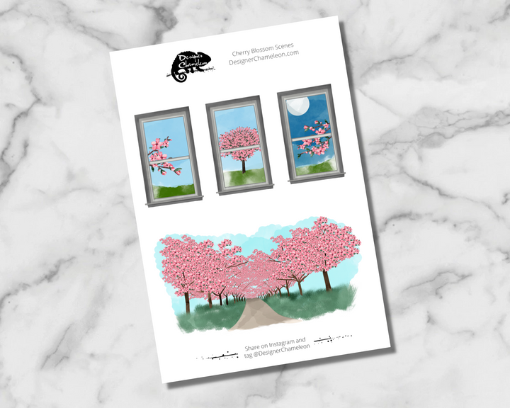 Cherry Blossom Sticker Collection
