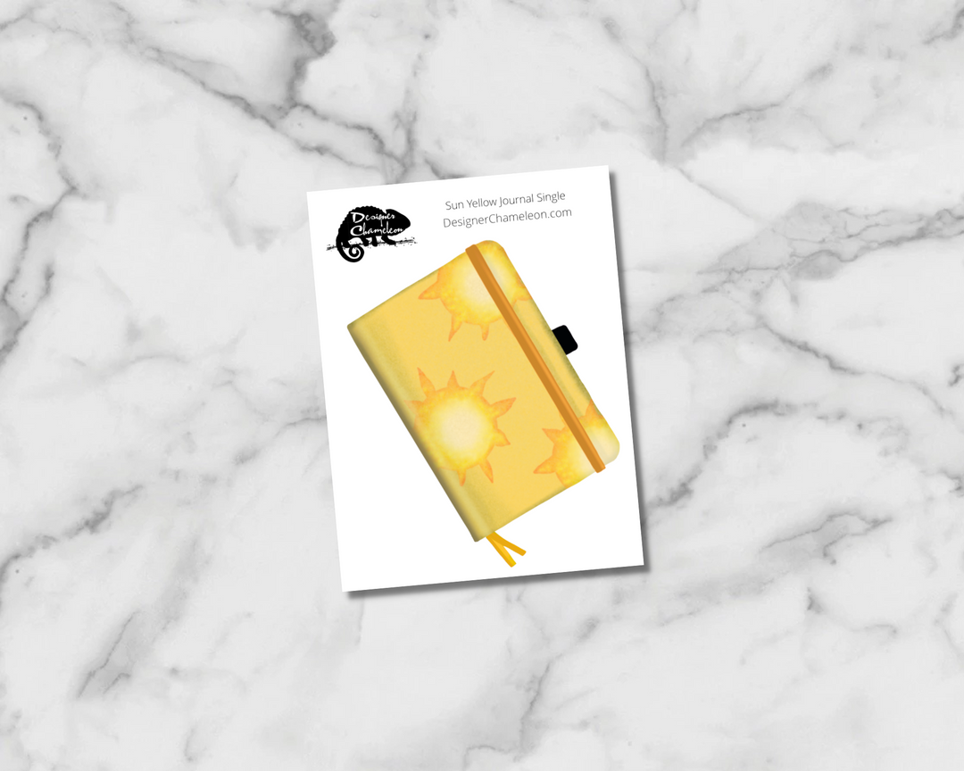 Sun Yellow Journal Single Sticker