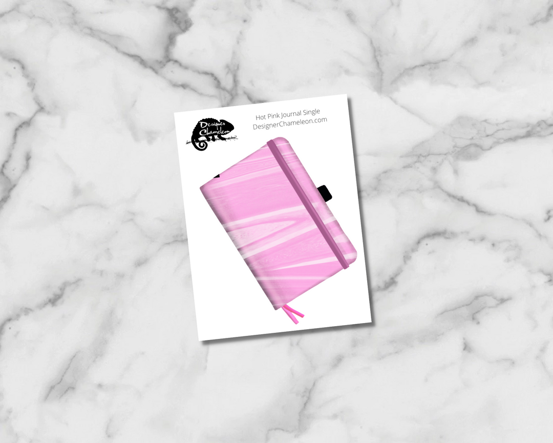 Hot Pink Journal Single Sticker