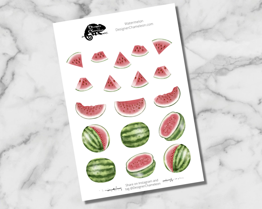 Watermelon Accent Stickers
