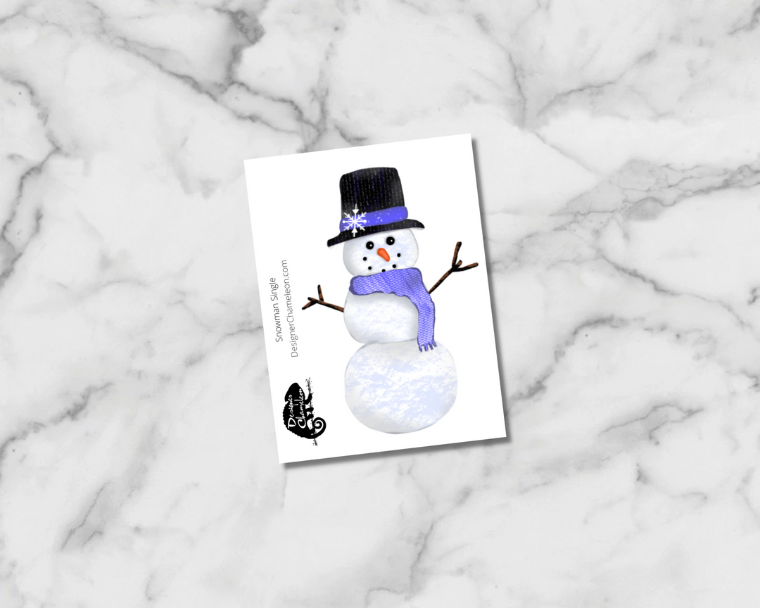 Snowman Single Sticker