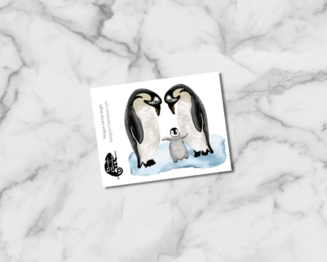 Penguin Family Single Sticker