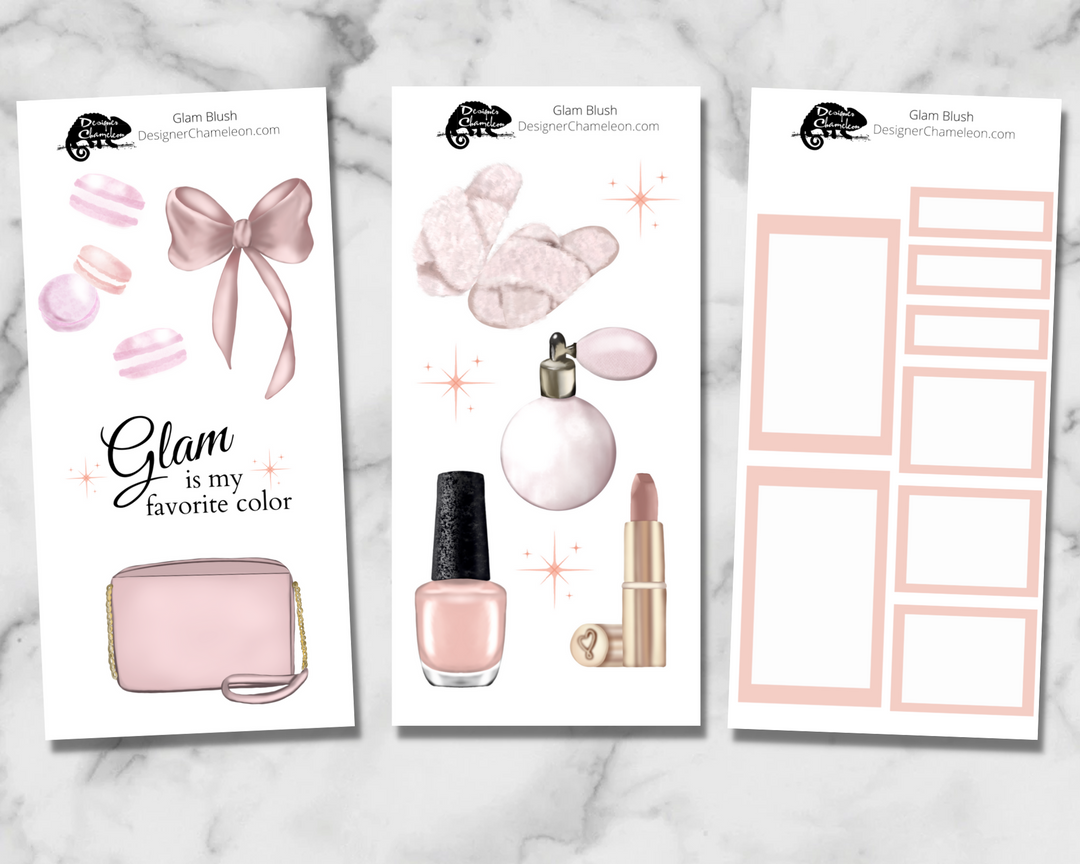 Glam Blush Spread Set Stickers