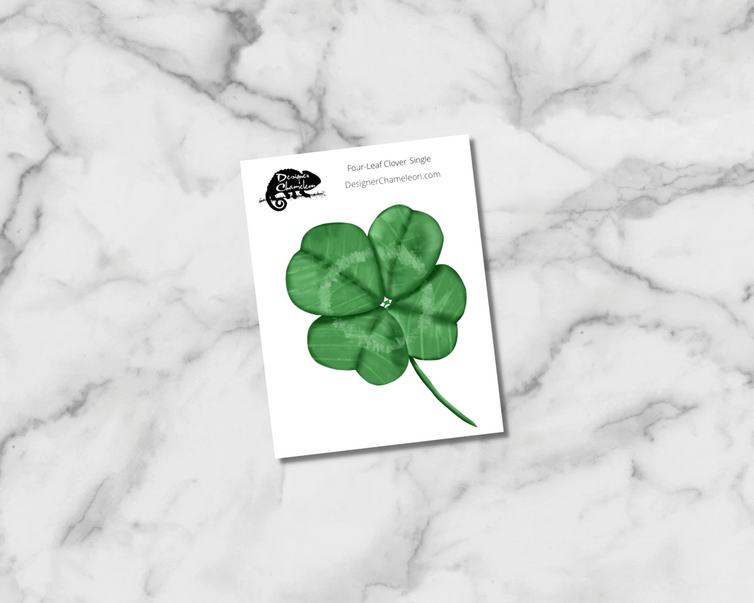 Four-Leaf Clover Single Sticker