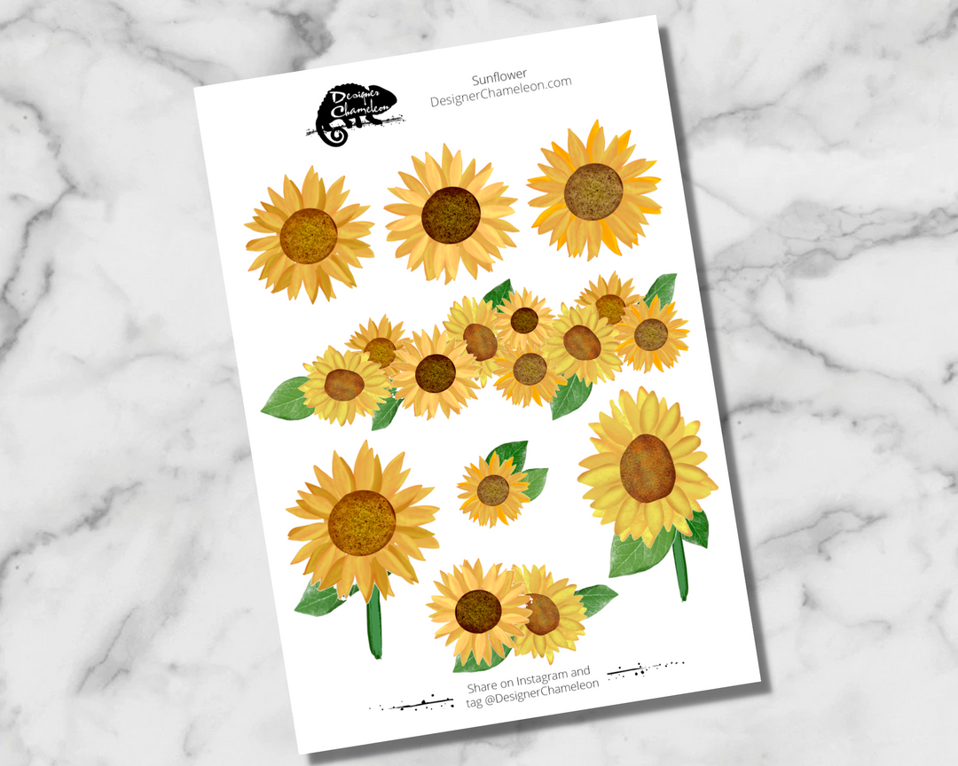 Sunflower Accent Stickers