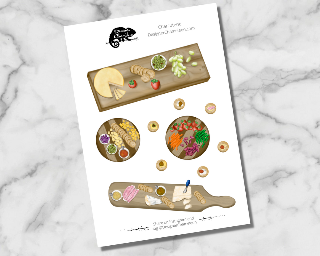 Charcuterie Accent Stickers